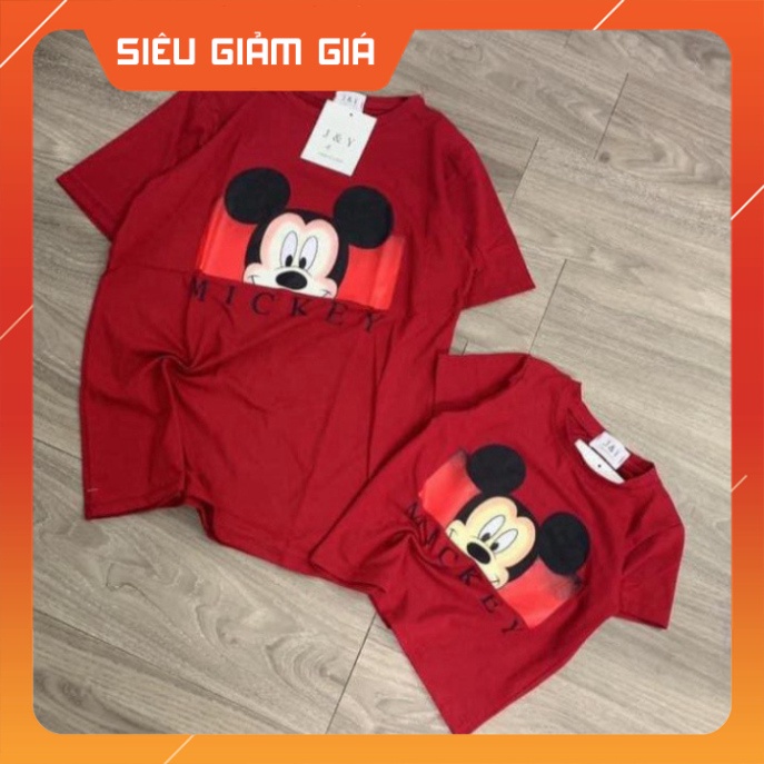 Sét mẹ và bé Áo phông micky mẹ và bé - kèm video ảnh thật. bán giá thanh lý