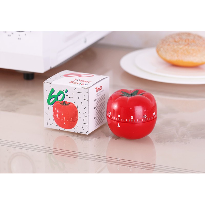 Đồng hồ hẹn giờ nấu ăn, làm bài tập hình cà chua siêu yêu