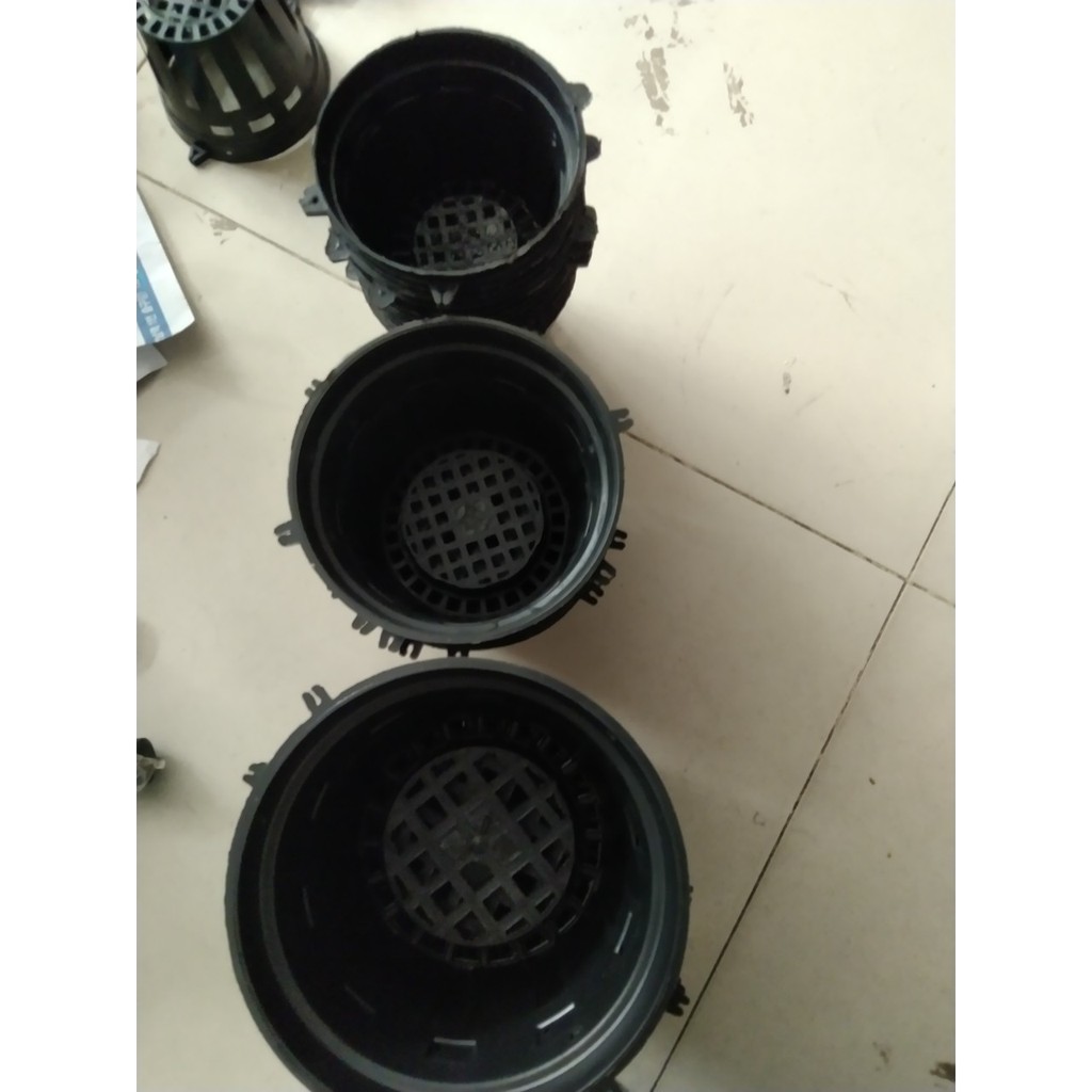 Chậu nhựa trồng lan hàng mới, dày đẹp, bán compo 5 cái