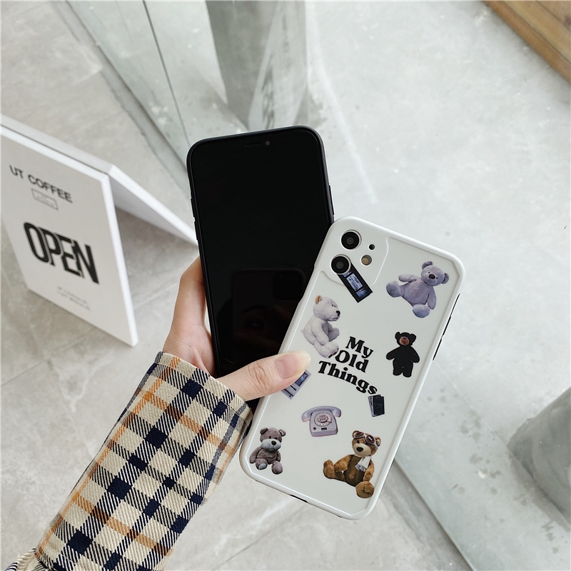 Ốp điện thoại hình gấu xinh xắn dễ thương cho iPhone 7/8 Plus / X / XS / XR / XS MAX / 11/11 PRO / 11 Pro MAX / SE2 | BigBuy360 - bigbuy360.vn