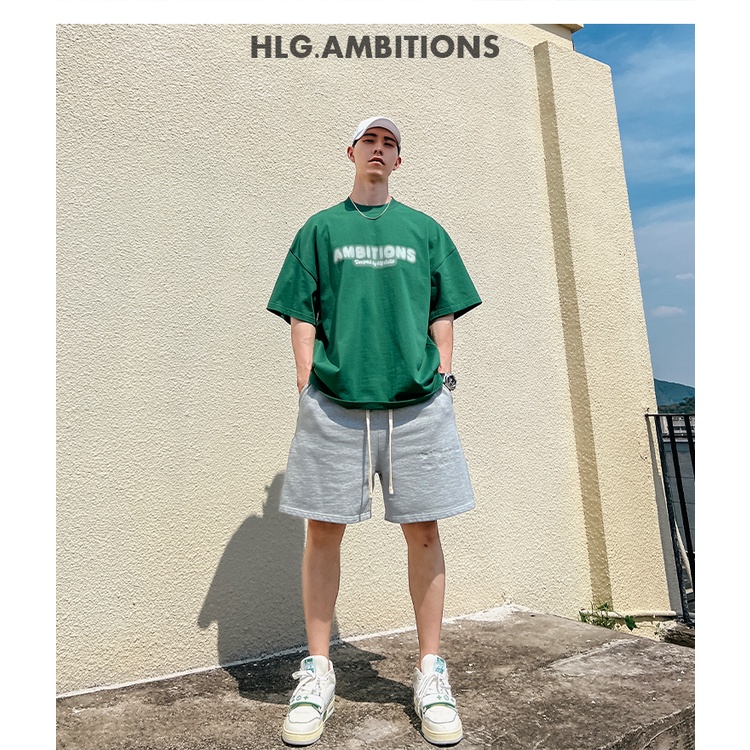 Áo phông nam cổ tròn thủy chiều chứ mờ phong cách Ulzzang - cotton mịn thấm hút mồ hôi thoải mái hoạt động