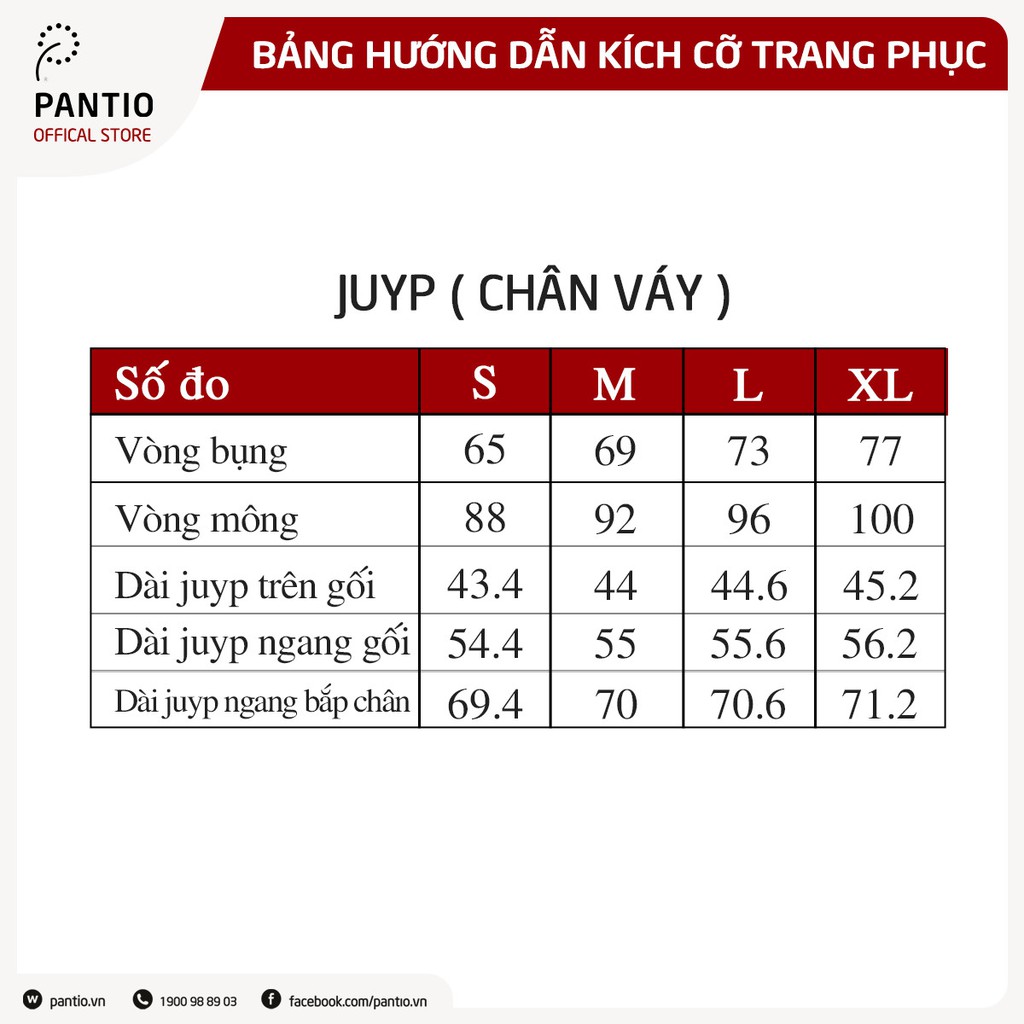 Chân váy ngắn chất liệu tuytsi dáng chữ A - FJN5599 - PANTIO