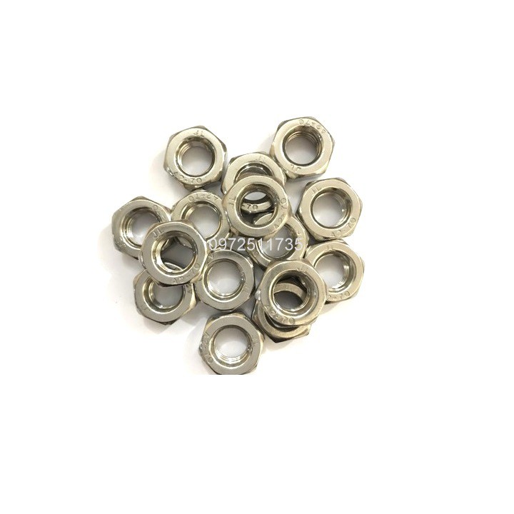 Đai ốc INOX, ecu inox M3 M4 M5 M6 M8 M10
