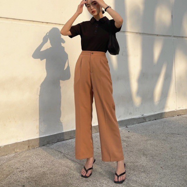 Quần Tây Ống Suông (3 Màu Kem/ Nâu/ Khaki) | BigBuy360 - bigbuy360.vn