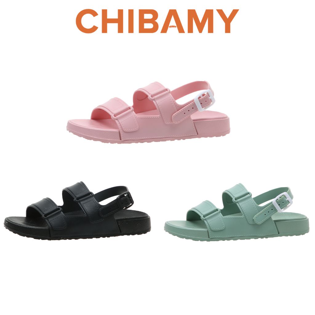 Dép Sandal nữ đi biển nhiều màu chất nhựa dẻo CHIBAMY
