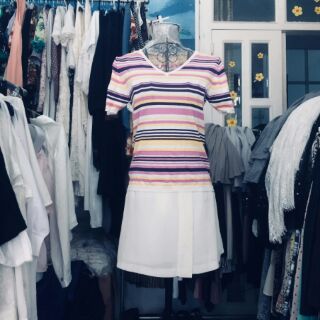 Sét áo len và quần váy