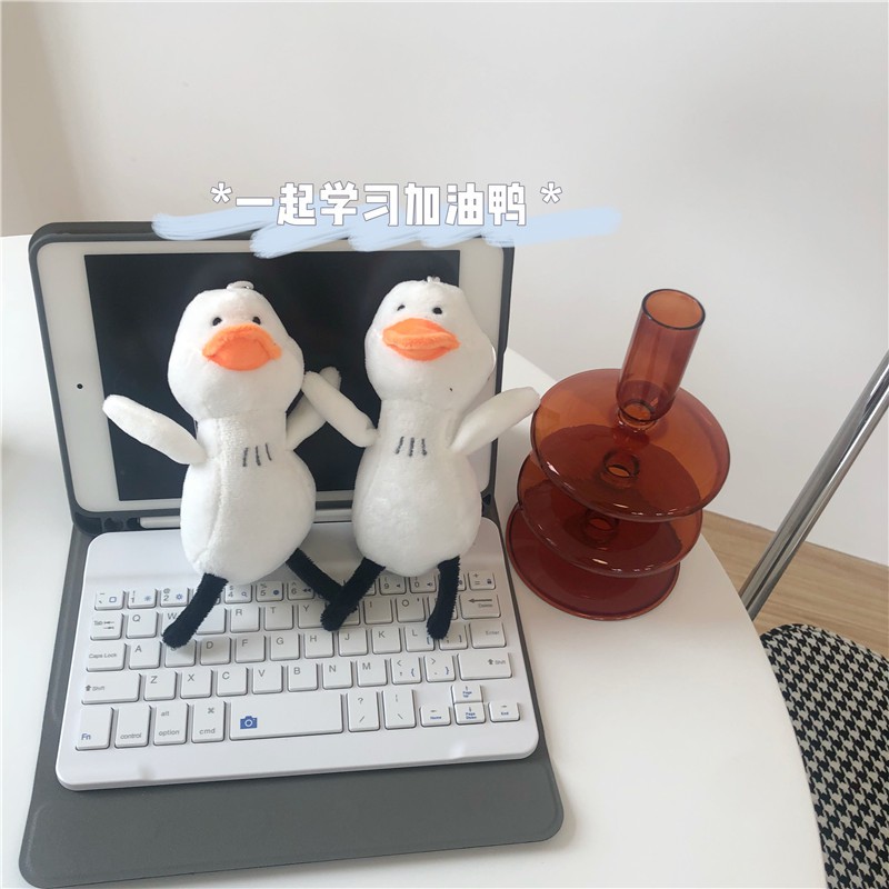 Móc Khóa Hình Vịt Nhồi Bông Dễ Thương