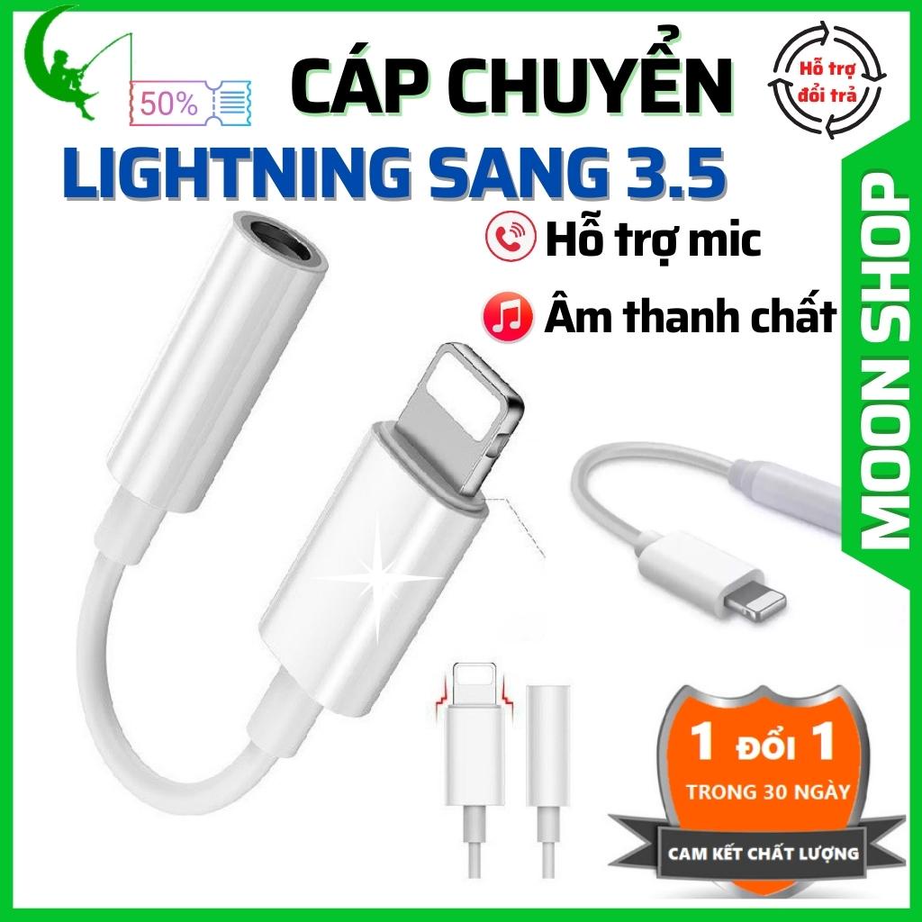 Cáp chuyển đổi cổng IP sang jack tai nghe 3.5 mm - chuyển tai nghe IP sang jack 3.5