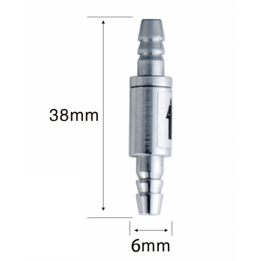 Van 1 chiều bằng Inox cho bình khí CO2 hồ cá Thuỷ Sinh là loại phụ kiện giúp bảo vệ bộ sủi khí CO2