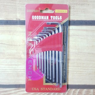 Bộ hoa thị 9 chi tiết goodman T6-T7-T8-T9-T10-T15-T20-T25-T27mm