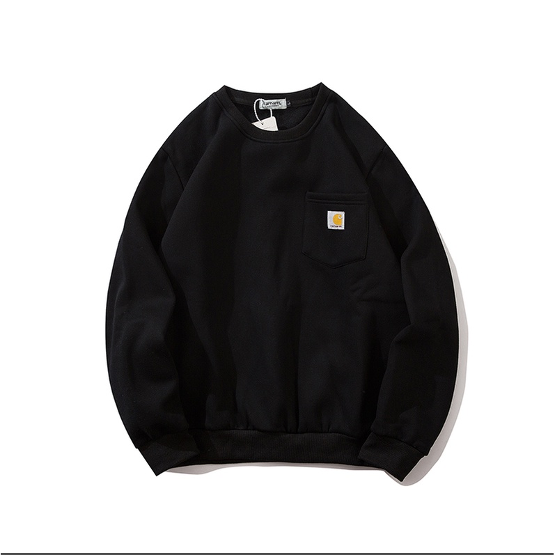 Áo Khoác Hoodie Chui Cổ Nữ Tay Dài Dáng Suông In Chữ Carhartt