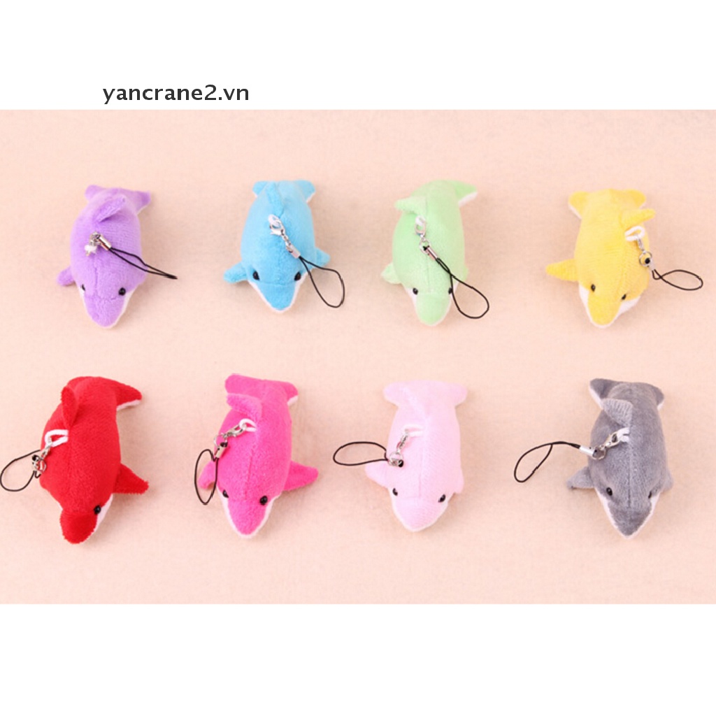 Bộ 2 Cá Heo Nhồi Bông 6CM Trang Trí Bó Hoa Cưới / Quà Tặng