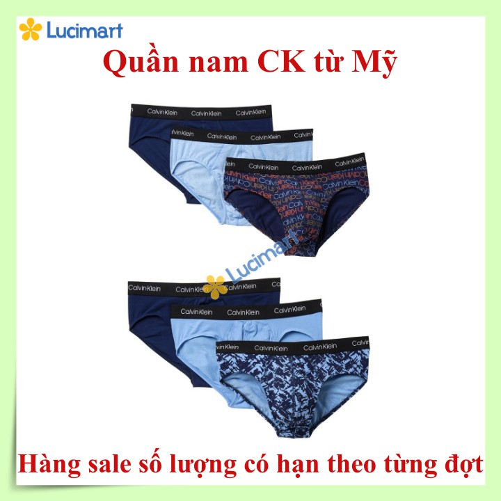 Set 3 hoặc 4 quần lót nam Calvin Klein [Hàng Mỹ]