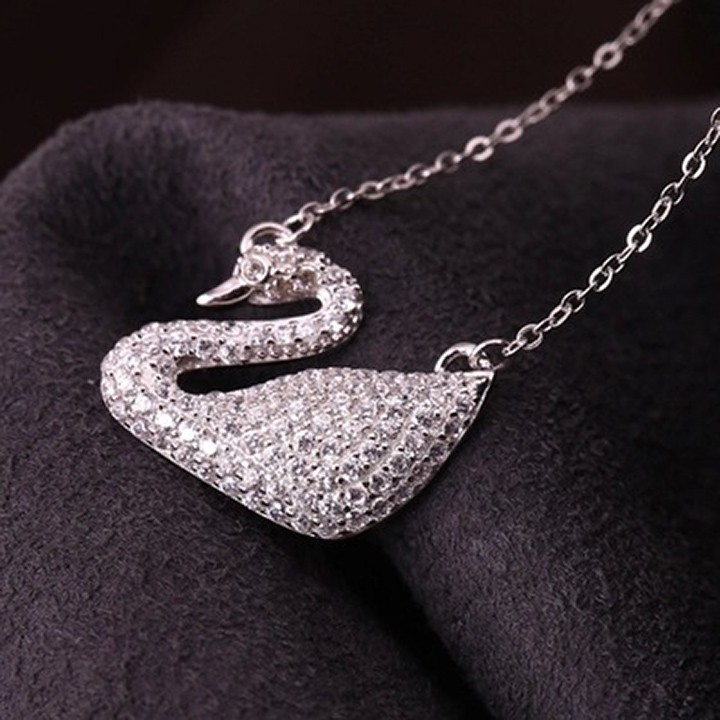 Vòng Cổ Nữ Bạc S925 Hình Thiên Nga Siêu Đẹp, Nhẹ Nhàng, Nữ Tính - Thời Trang Nữ VC008