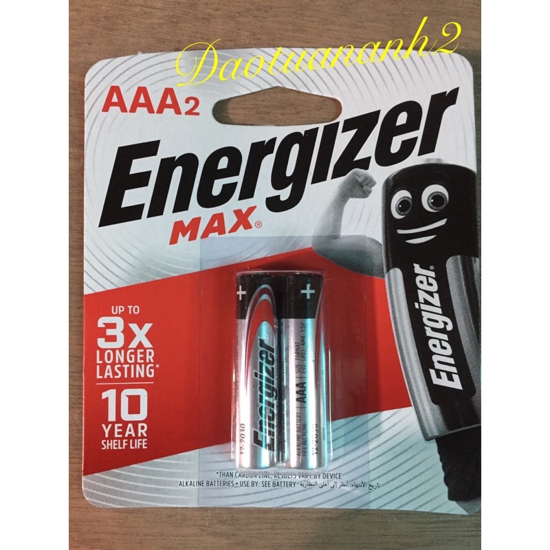 Pin Đũa  AAA Energizer Alkaline (pin 3A). Đảm bảo 100% hàng chính hãng DKSH Việt Nam.