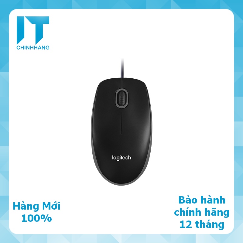 Chuột Có Dây Logitech B100 - Hàng Chính Hãng