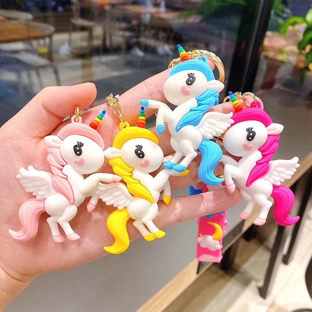 Búp Bê Kỳ Lân Hoạt Hình Treo Ba Lô / Móc Khóa Trang Trí Túi Xách / Điện Thoại Cho Bé