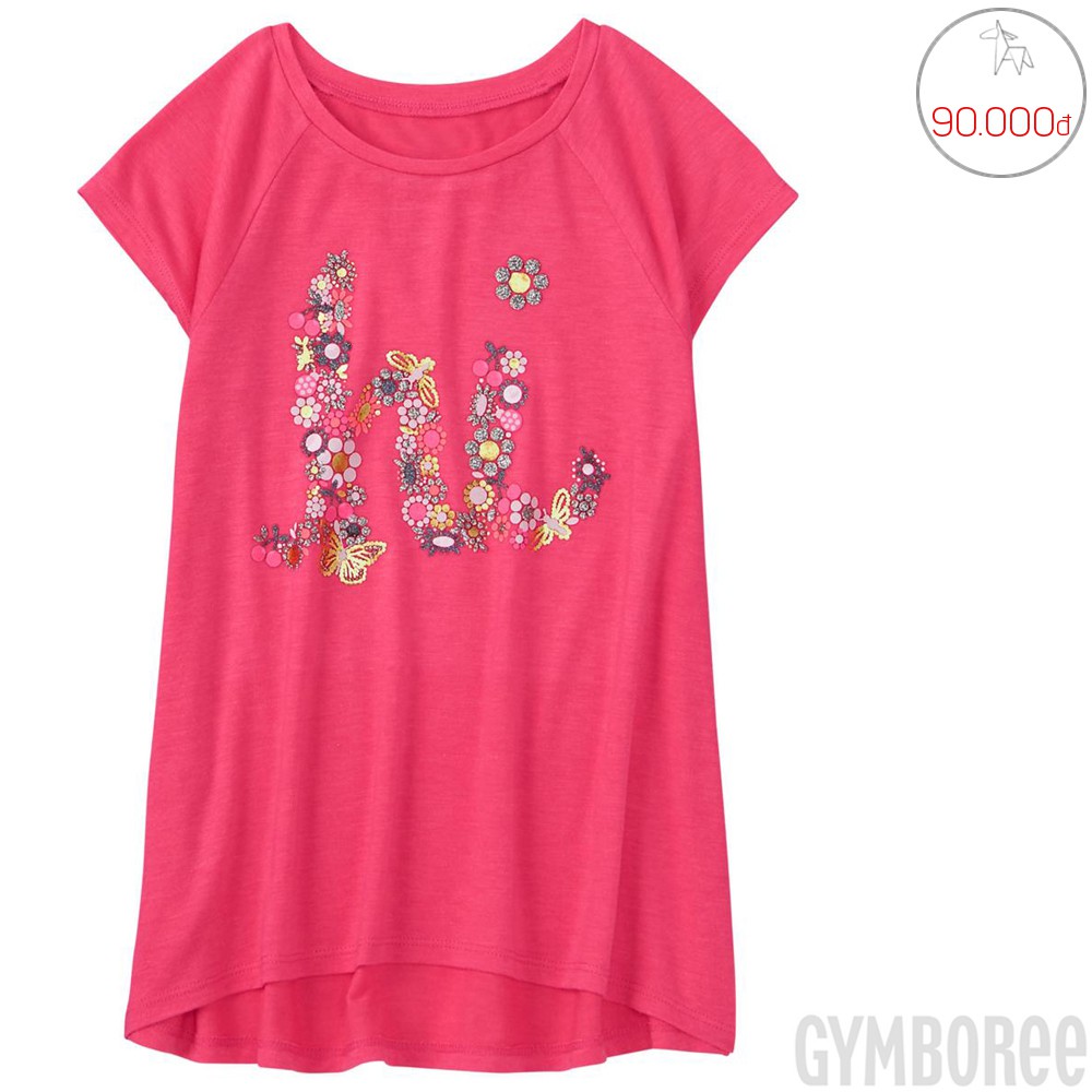 Áo thun Gymboree bé gái _ 90k. Hàng XK, made in vietnam chuẩn xịn