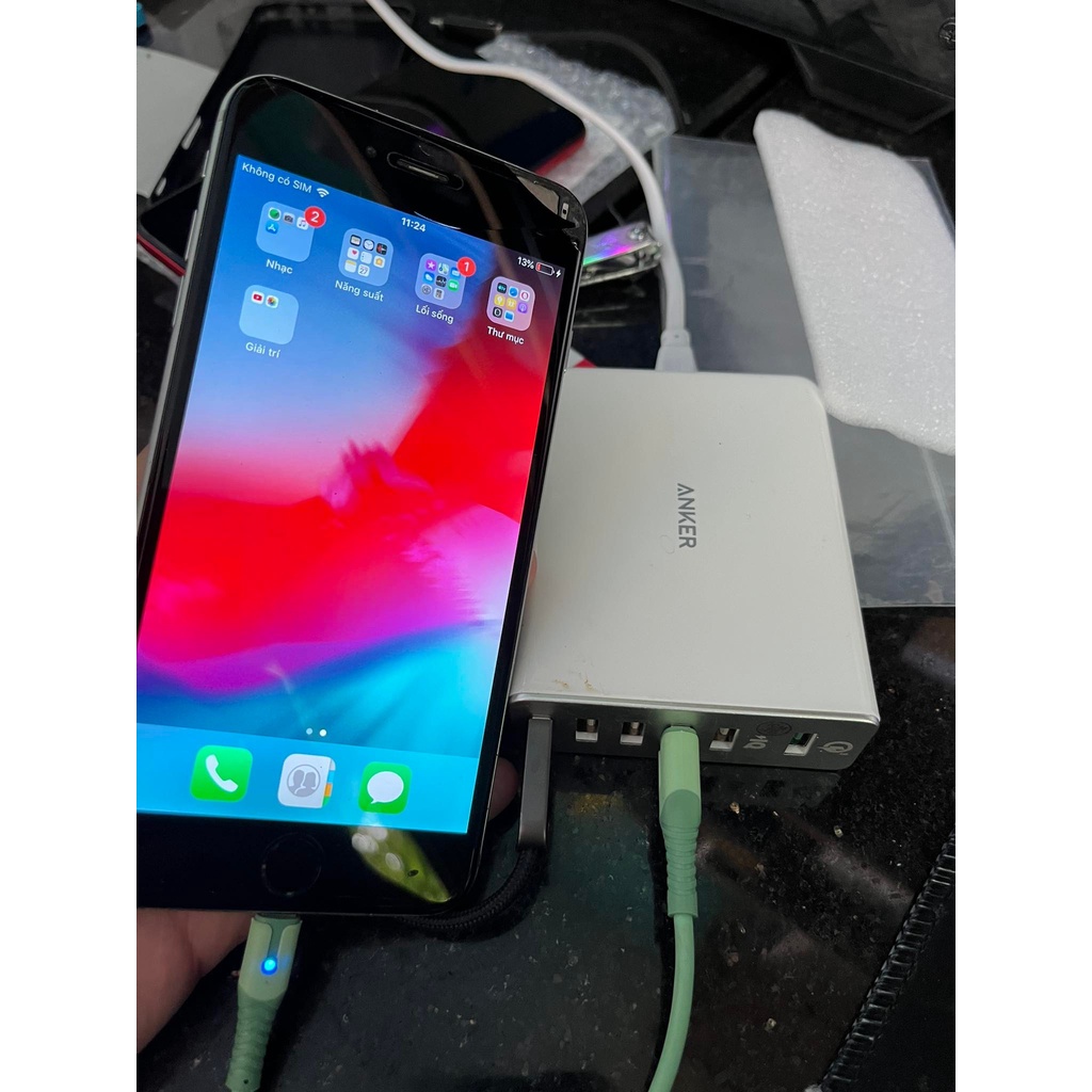 Dây Cáp Sạc Linghtning LED Vỏ Silicon Dẻo dùng cho IP5/6/6s/6sPlus/7/8/7Plus/8Plus/X/Xsmax