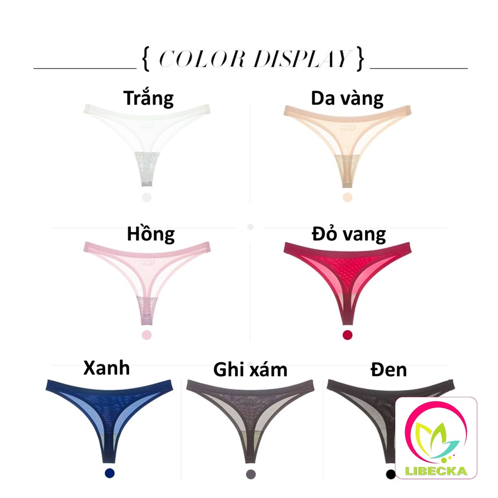 Quần lót nữ lọt khe dễ thương su đúc bóng không lộ viền co giãn bốn chều cao cấp Sexy gợi cảm quyến rũ LIBECKA QLK18 | WebRaoVat - webraovat.net.vn