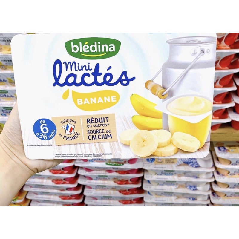[HSD - Date 03/2024)SỮA CHUA BLEDINA pháp vỉ 6h x 55g