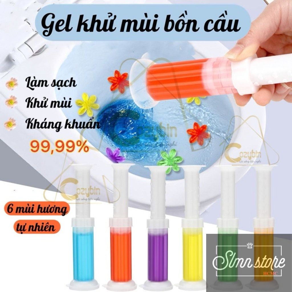 Gel khử mùi bồn cầu diệt khuẩn toilet gel dính bồn cầu dạng thạch hình bông hoa với 6 mùi thơm cho nhà vệ sinh.SD1-HoaKM