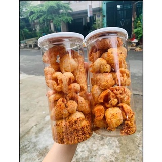 Da heo sấy giòn xốc muối ớt (không chiên)