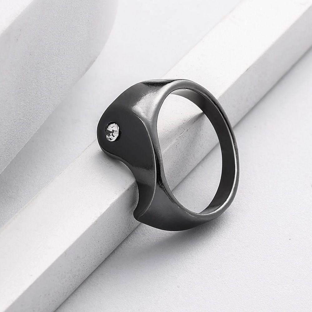 Bộ 2 Nhẫn Đeo Ngón Tay Họa Tiết Âm Dương Cá Tính Cho Cặp Đôi