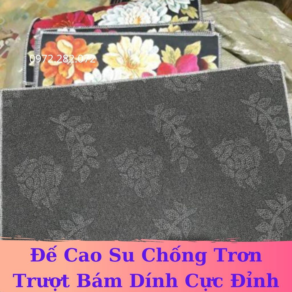 Bộ 2 THẢM BẾP 3D Chống Trơn Trượt Phòng Bếp Phòng Khách Nhà Tắm