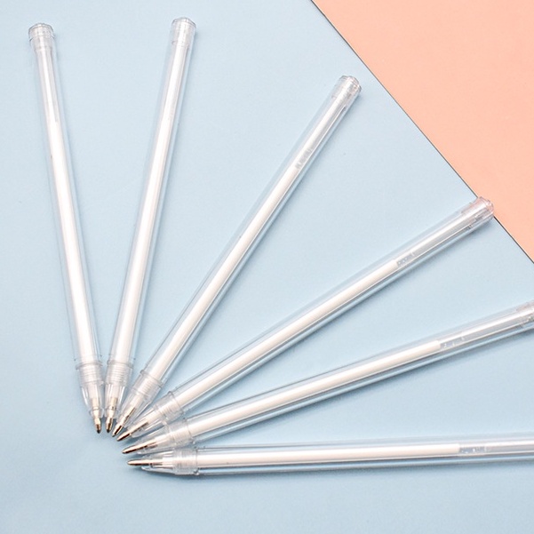 Bút gel mực trắng, bút bi tạo điểm nhấn cho tranh vẽ màu nước, chì màu, marker sáng tạo