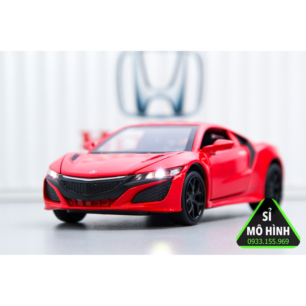 [ Sỉ Mô Hình ] Xe mô hình siêu xe Honda Acura NSX 1:32 Đỏ