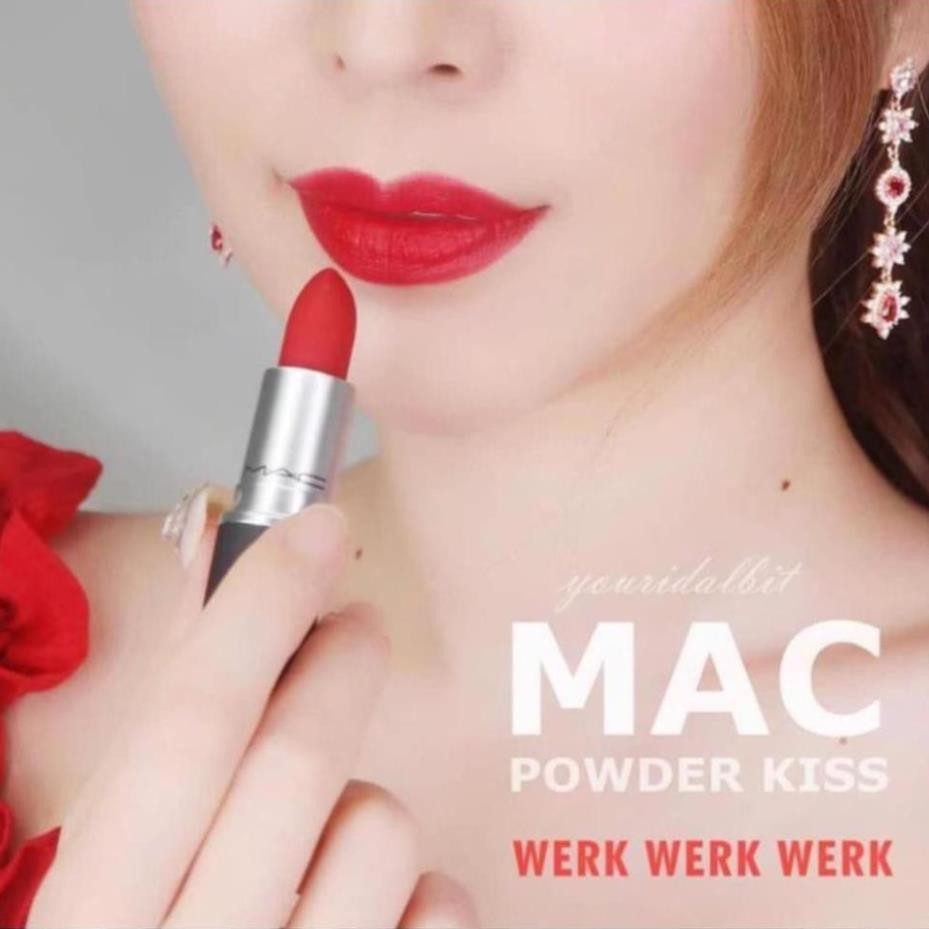 💄💄 Son MAC Werk Werk Werk 922 Màu đỏ lạnh ánh cam | BigBuy360 - bigbuy360.vn