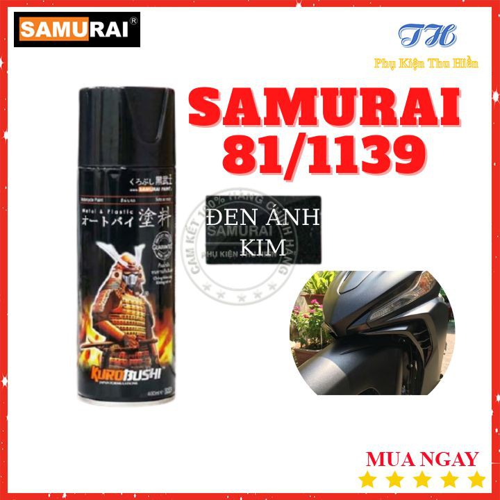 Combo 3 Chai Sơn Màu Đen Kim Loại Gồm: UCH210 - 81/1139 - K1K