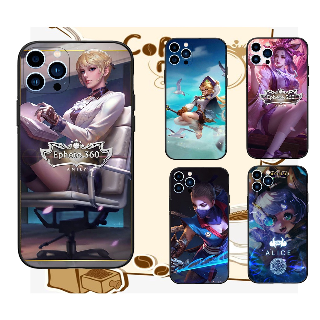 Ốp Iphone 11/12/13 Pro Max in hình tướng liên quân Airi / Alice /Amly /Annette /Arum /Bright siêu đẹp siêu ngầu