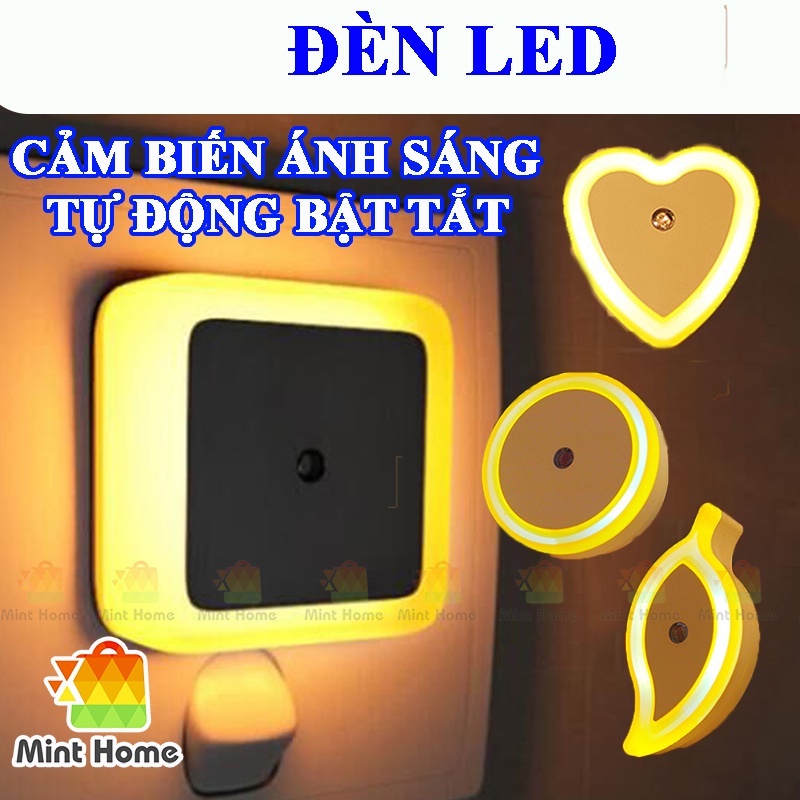 Đèn ngủ led cảm ứng biến ánh sáng tự động mở khi phòng tối và tắt khi phòng sáng không dây tiết kiệm điện gắn cầu thang