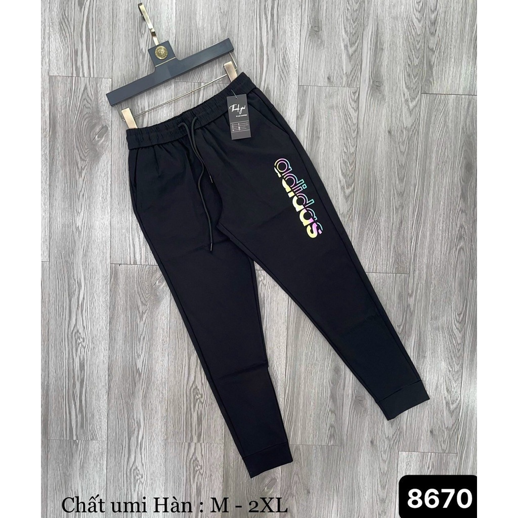 Quần dài nam jogger cao cấp chất umi hàn hàng may kĩ (ảnh thật)