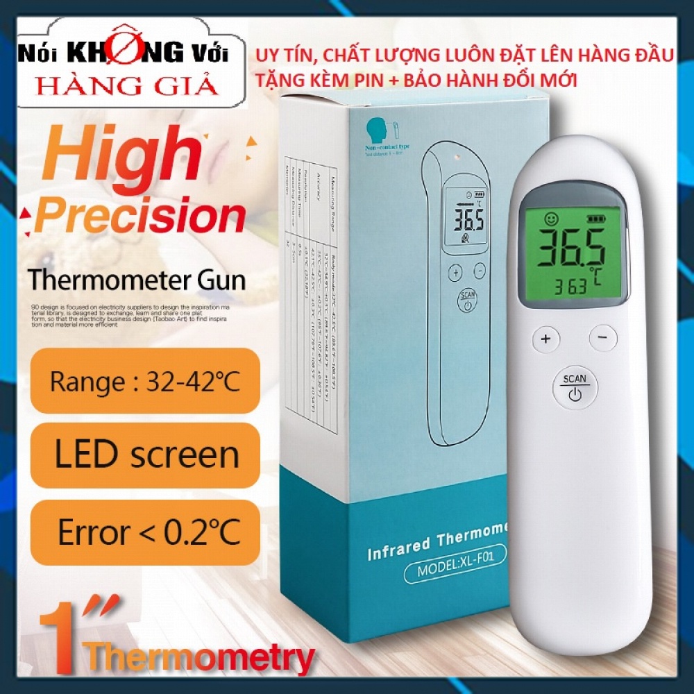 Nhiệt kế hồng ngoại, nhiệt kế điện tử đo nhiệt độ cơ thể, nhiệt độ phòng, nhiệt độ nước và thức ăn cháo sữa, nhiệt kế