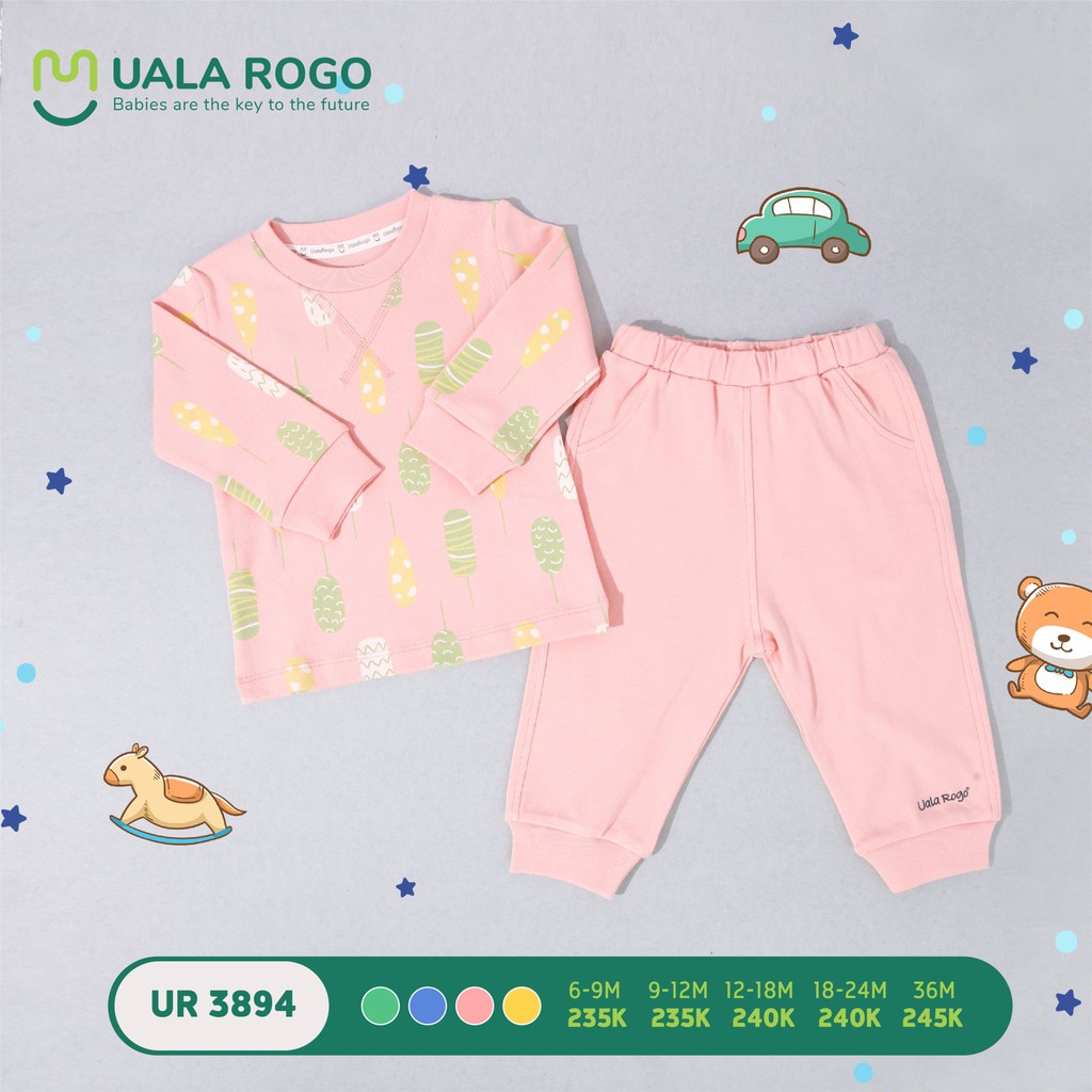 UR3894 Bộ nỉ Uala dài tay 4 mầu