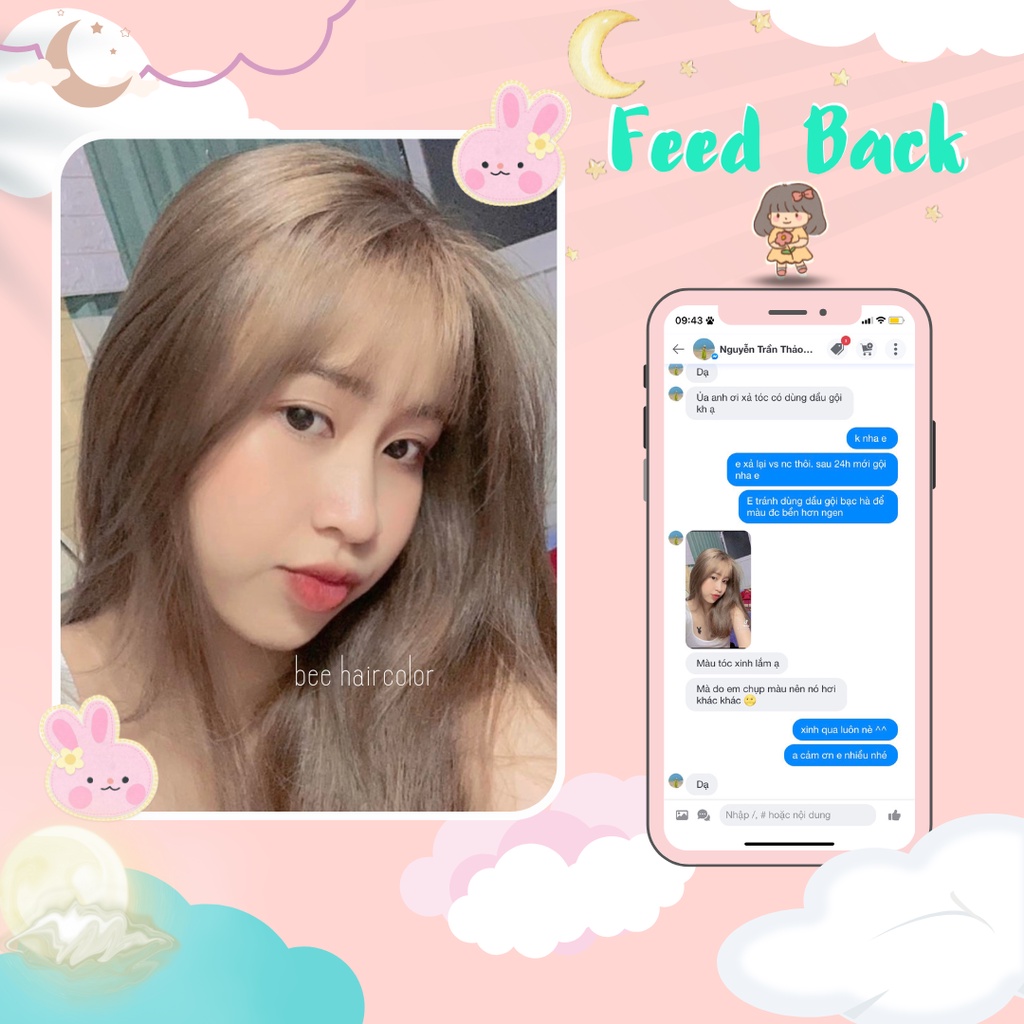Thuốc nhuộm tóc màu NÂU KHÓI SƯƠNG MÙ không tẩy | Bee haircolor, Beehaircolor