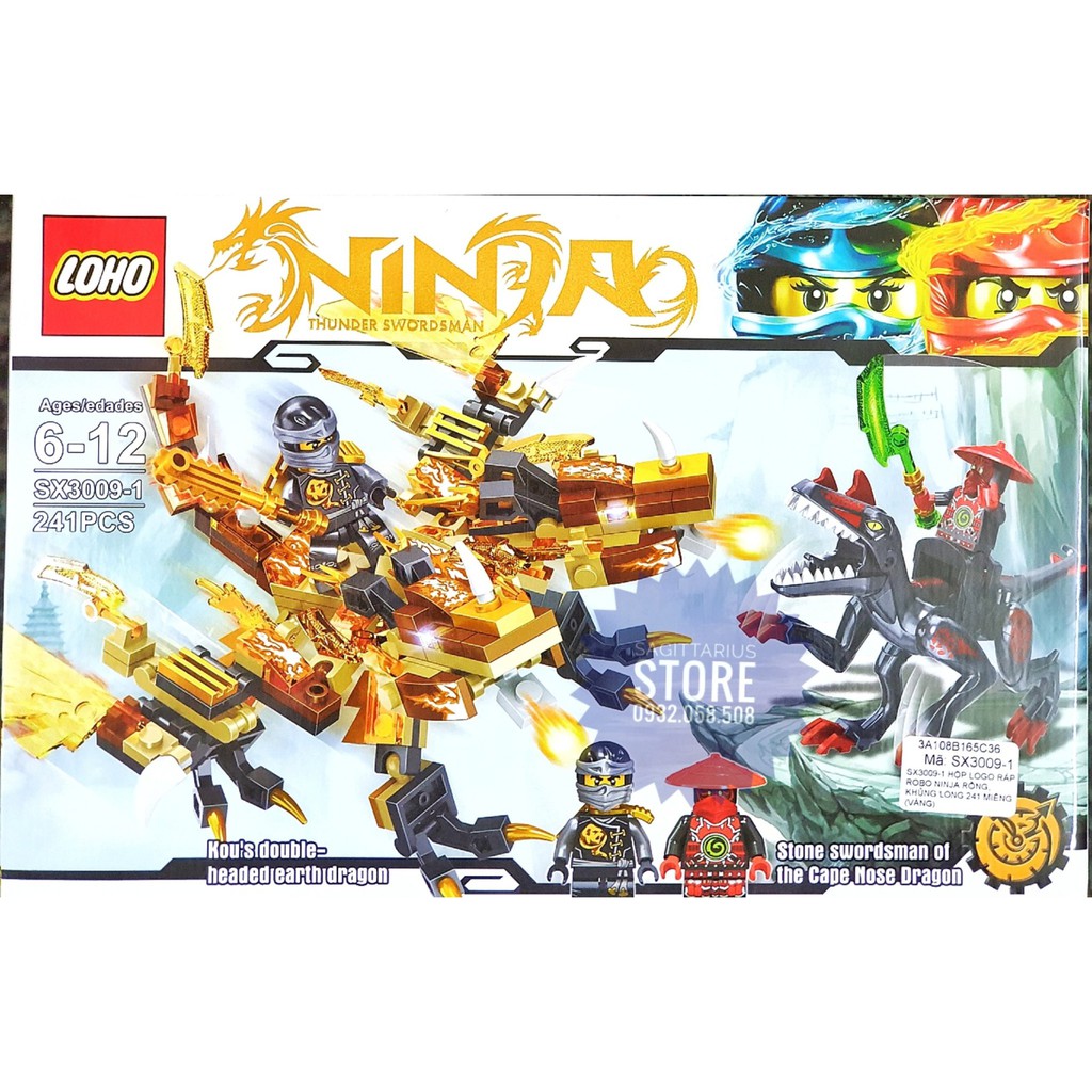 LEGO NinjaGo Lắp Ráp Robot Rồng , Khủng Long SX3009-1