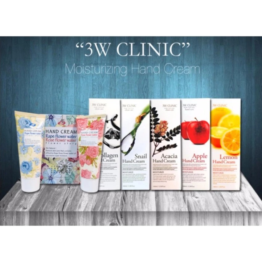 Bộ 2 Kem dưỡng da tay oliu và ốc sên 3W Clinic Hand Cream 100ml | BigBuy360 - bigbuy360.vn