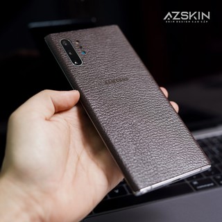 Miếng Dán Da Bò Thật Cho Samsung s10 plus Màu Nâu Đất (M09)
