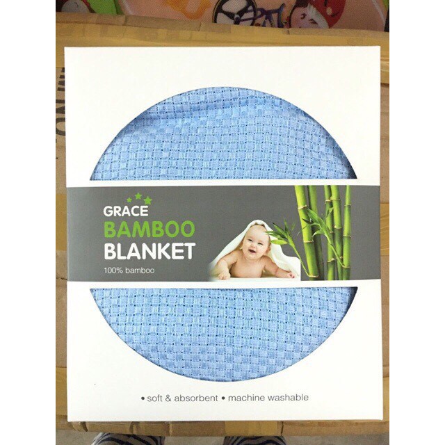 Chăn lưới sợi tre - kháng khuẩn Bamboo Blanket [ Chính Hãng đáng dùng  ] 100x150cm
