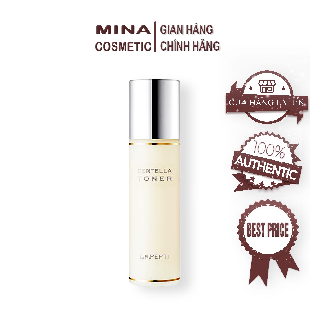 Nước hoa hồng Dr.Pepti Centella Toner 180ml, nước hoa hồng Hàn Quốc  trắng da, căng mịn, dưỡng ẩm - Mina.cosmetic1