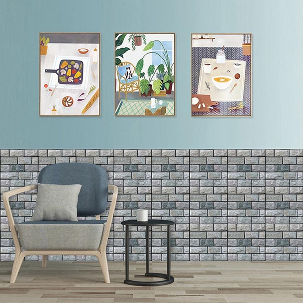 Sticker Dán Tường Phòng Tắm Dày 4mm Họa Tiết Đá Cẩm Thạch 3D Có Thể Tháo Rời