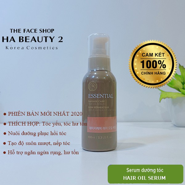 (AUTH_Korea)Serum dưỡng tóc DAMAGE Care Hair Oil SERUM The Face Shop