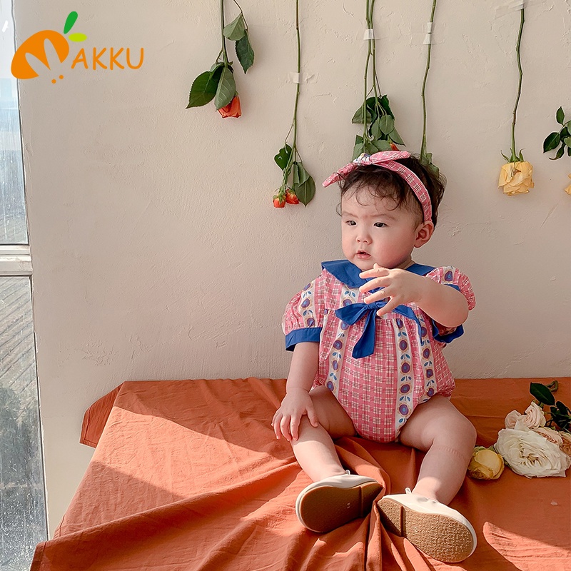 Áo Liền Quần Tay Loe In Hoa Cho Em Bé Mới Sinh