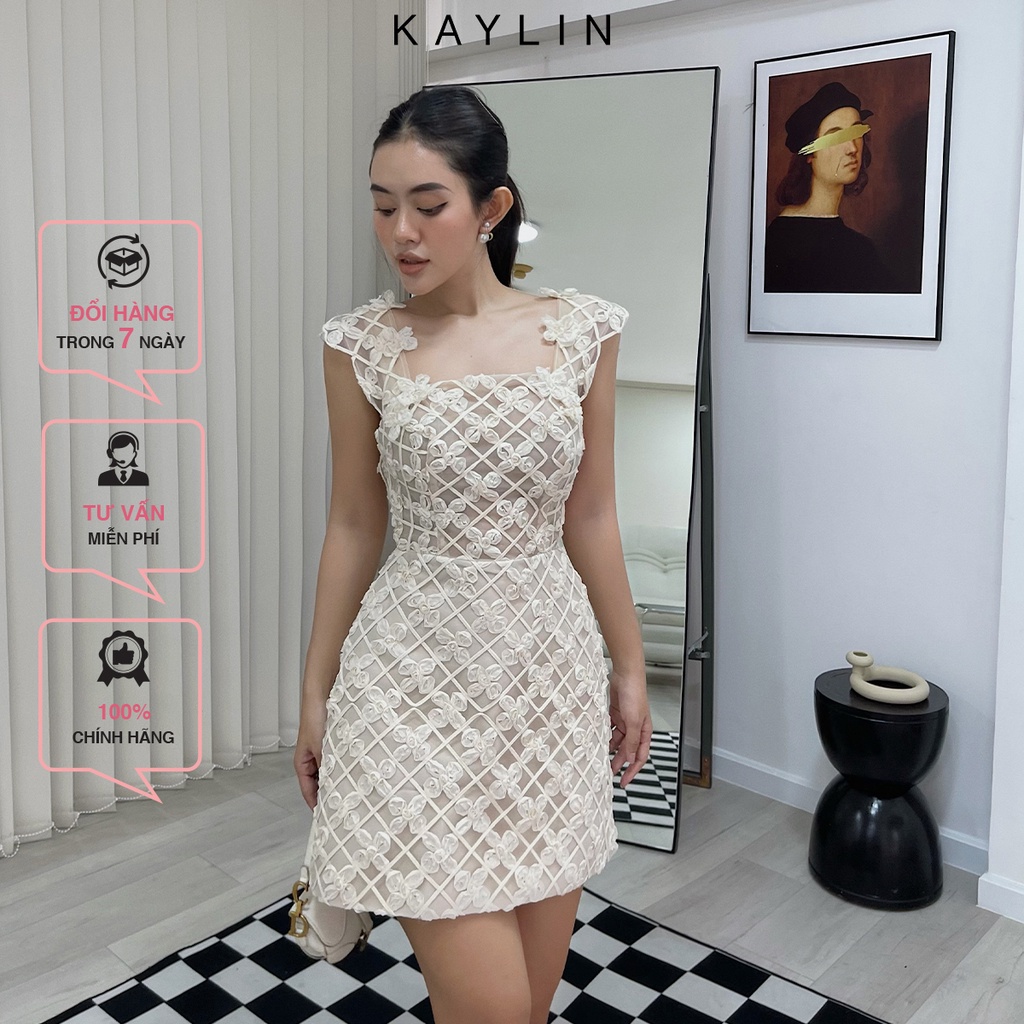 Đầm kiểu hoa nổi thời trang KAYLIN - N1793