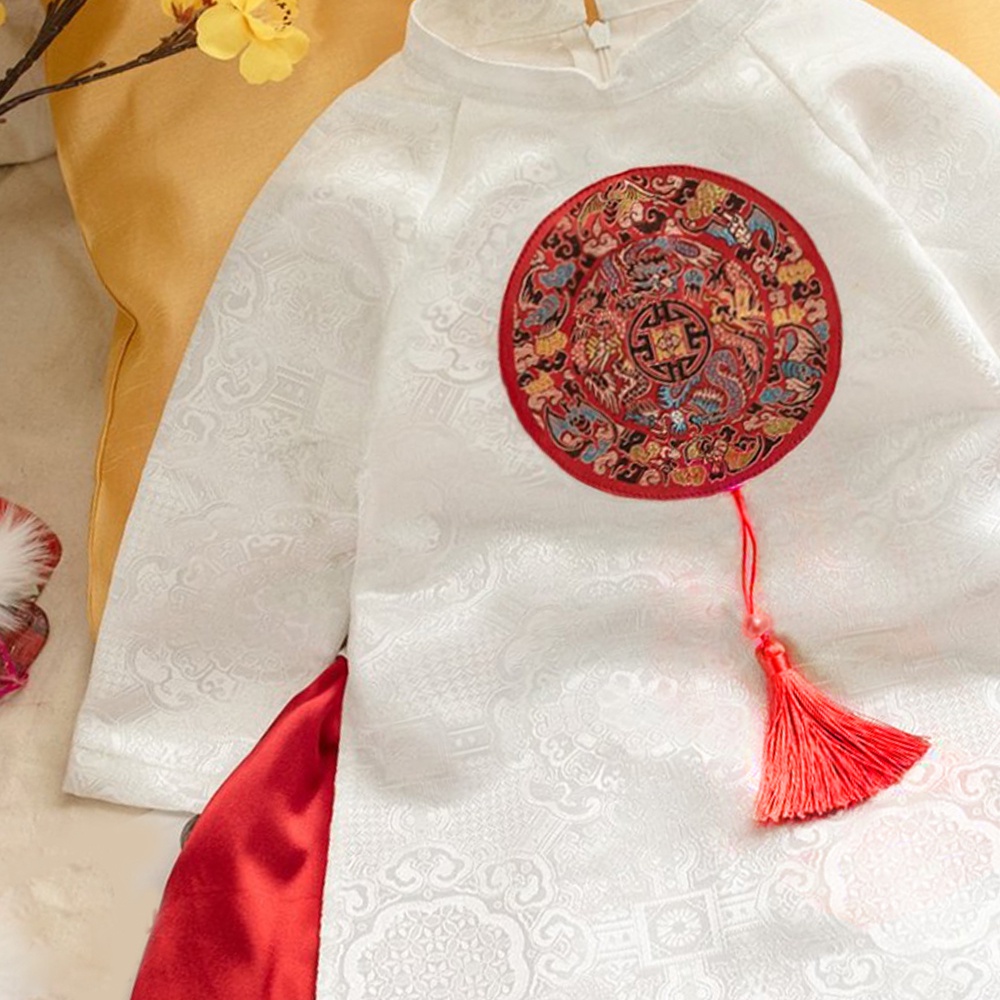 Ao dai cho be gai di choi di tiec