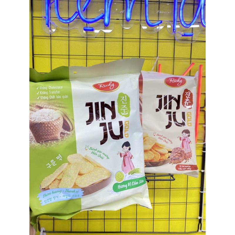 Bánh gạo Richy Jinju Gold gói 134.4g